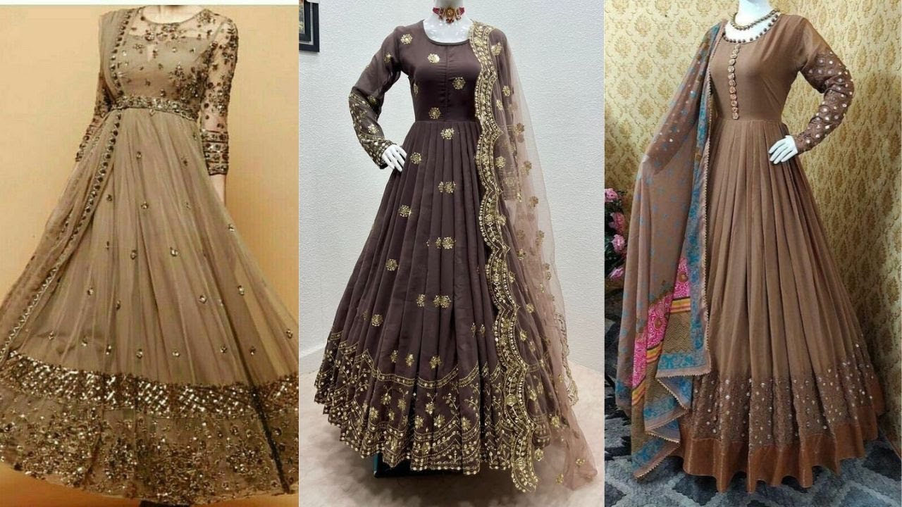 STYLISH GOWNS WITH DUPATTA EXCLUSIVE COLLECTION | Ethnic Export | Mode, Gaun  indian, Gaun fashion